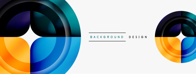 Circle abstract background. Wallpaper, banner, background, landing page, wall art, invitation, print, poster