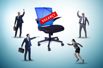 Recruitment concept with office chair