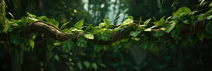 close up of jungle vines, generative AI - obrazy, fototapety, plakaty