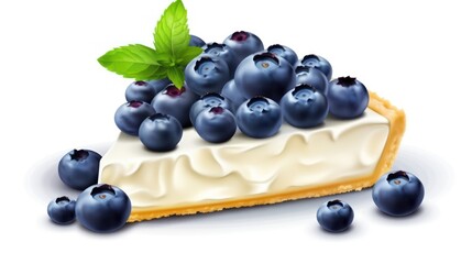 Blueberry cheesecake - obrazy, fototapety, plakaty