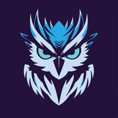 esport owl badge icon logo