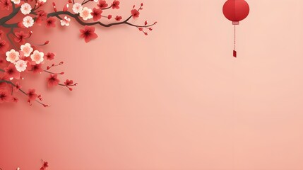 asian lunar new year pink wallpaper background