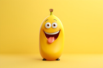 Cute cartoon banana character