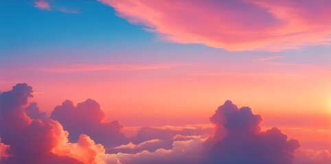 Fototapeta premium sunset in the sky wallpaper