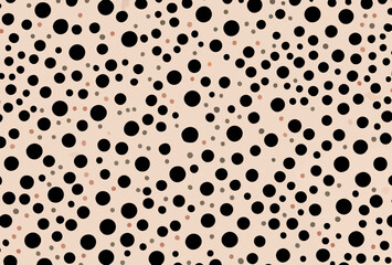 Polka Dot Circles - Classic Black Dots Circles Pattern