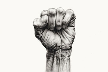 Defiant Individuality: A Bold Middle Finger Drawing Expressing Rebellion, generative AI