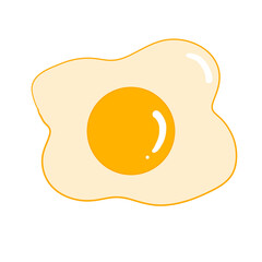 fried egg vector illustration