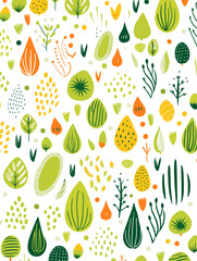 Floral abstract seamless pattern background. Good for fashion fabrics, children’s clothing, T-shirts, postcards, email header, wallpaper, banner, posters, events, covers, and more.