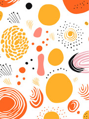 Colorful lines dots seamless pattern background. Good for fashion fabrics, children’s clothing, T-shirts, postcards, email header, wallpaper, banner, posters, events, covers, and more.