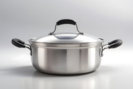 white background random kitchen item aluminum