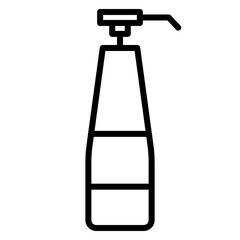 Illustration of Syrup for Beverages design Line Icon