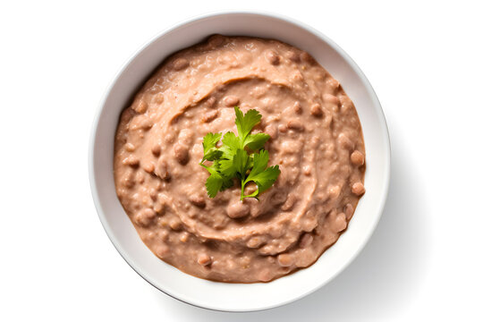 refried beans in a bowl