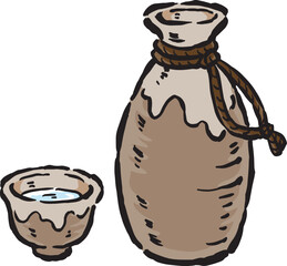 徳利とお猪口　日本酒