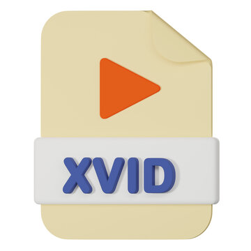 xvid filename extension 3d icon