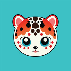MASCOT BABY LEOPARD CARTOON