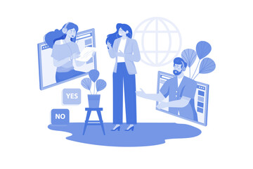 Community manager moderates discussions and supports on forums.