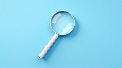 Minimal design search bar on blue background, Web search engine concept by 3D rendering. Generative Ai