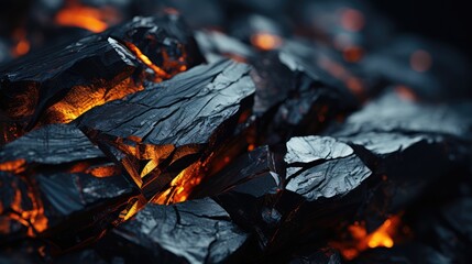 Charcoal, Macro shot , Color Gradient, Background HD