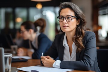 Professional Financial business consultant analyst marketing Planner Brainstorming at work