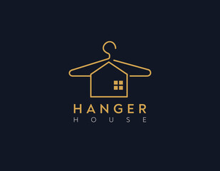 Real estate House symbol, Hanger Icon Vector Editable