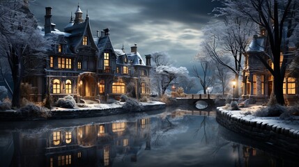 notre dame cathedral at night