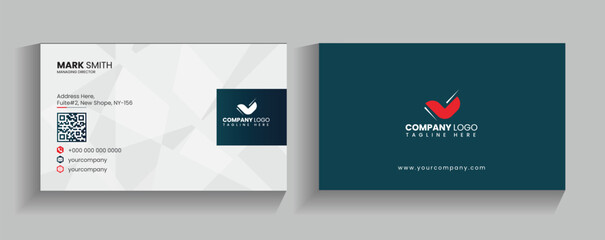 Modern and Creative visiting card design, Professional Business card template, corporate, vector, elegent business card