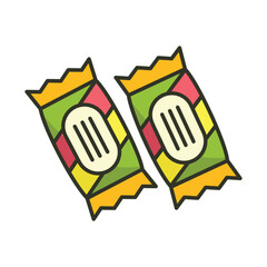 Candy icon design illustration. Vector design