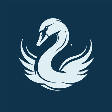 esport swan badge icon logo	