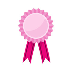 Vector first place badge on white background