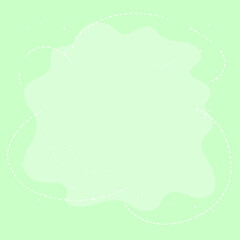 Vector decorative background shape green for concept