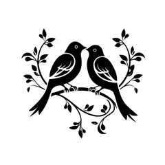 Love Birds Vector