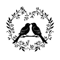 Love Birds Vector