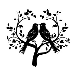 Love Birds Vector