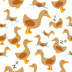 Duck Seamless Pattern