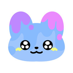 レトロカラーインクアニマル★PNG