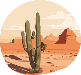 Desert Solitude Peace in Barren Landscapes