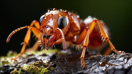 Fire Ant, Macro shot , Color Gradient, Background HD