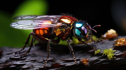 Firefly , Macro shot , Color Gradient, Background HD