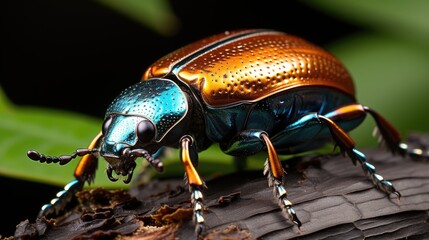 Hercules beetle, Macro shot , Color Gradient, Background HD