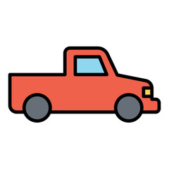 Pickup truck icon