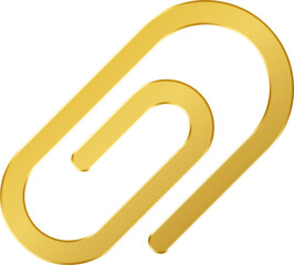 3D Gold Attachment Icon
