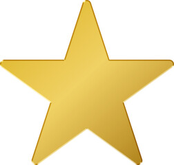 Obraz premium 3D Gold Star Icon 