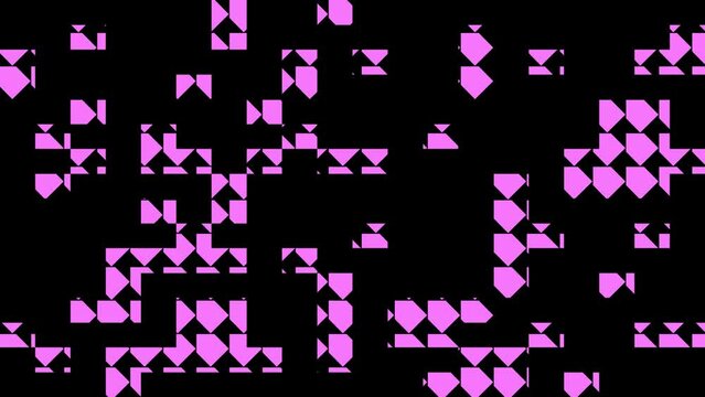 Shape animation in purple shades