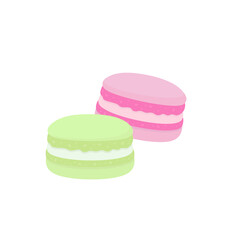 Colourful Macaroons , vector illustration, eps