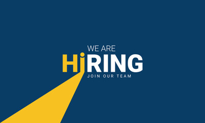 We are hiring join to the team announcement. Hiring recruitment open vacancy design. Creative hiring poster. hiring social media post design.