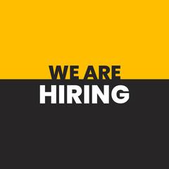 We are hiring join to the team announcement. Hiring recruitment open vacancy design. Creative hiring poster. hiring social media post design.