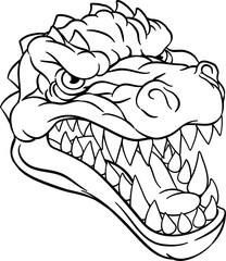 Crocodile Alligator Cartoon Lizard Dino Monster