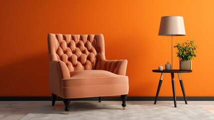 minimalist sofa with modern luxury - obrazy, fototapety, plakaty