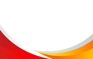 Modern red and orange curves design background. Suit for business corporate banner, cover, brochure, flyer or presentation background