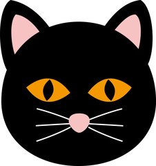 Cute halloween black cat avatar
